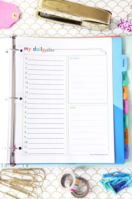 Student Binder for Back-to-School (with Free Printables!)