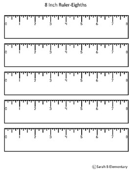 Printable Rulers (To-Scale) by Sarah B Elementary | TPT