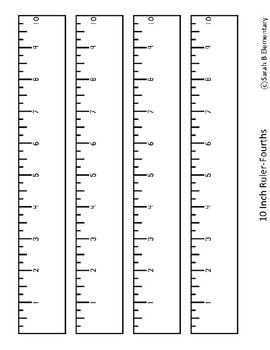 Printable Rulers (To-Scale) by Sarah B Elementary | TPT