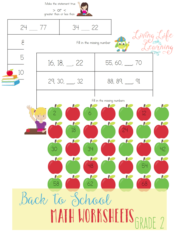printable school worksheet for 2nd graders