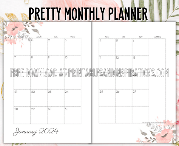 printable school year planner