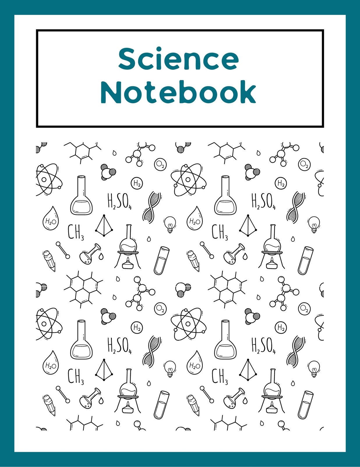Free printable science notebook covers, Download Free printable science ...