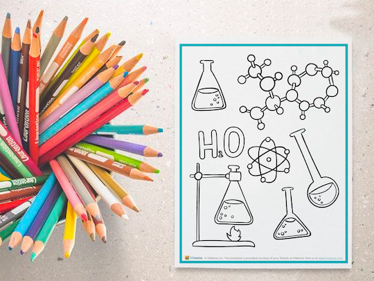 Science Coloring Page - Free Printable