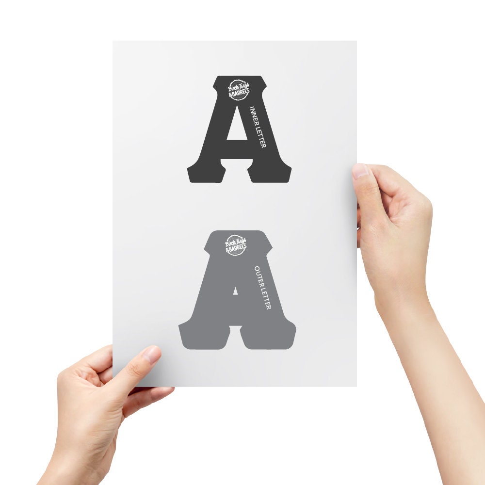 printable script stencils