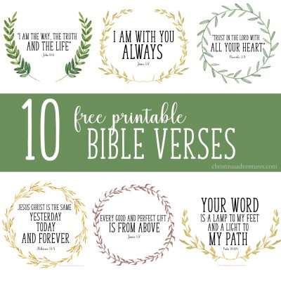 Free printable Bible verses - Christina Maria Blog
