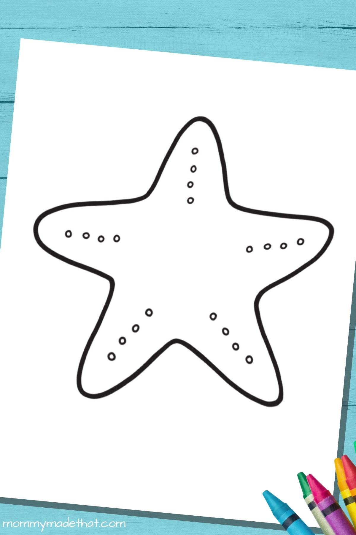Free Printable Starfish Template &  Outlines for Best Ocean Crafts