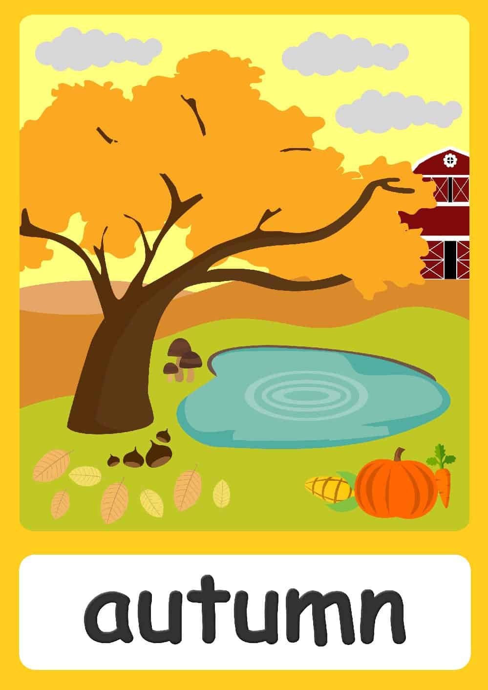 Seasons flashcards - Teach seasons - FREE Flashcards &  Posters!