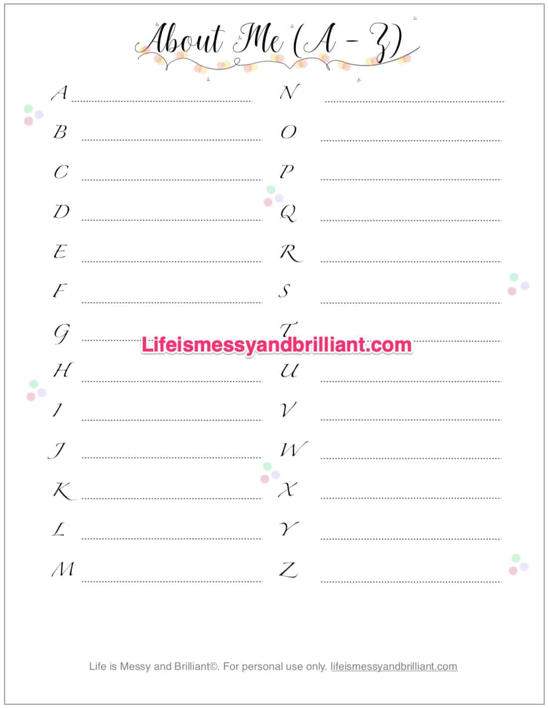 Self-Care (Mental Health) Bullet Journal Templates