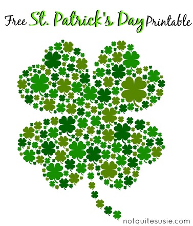 printable shamrock images