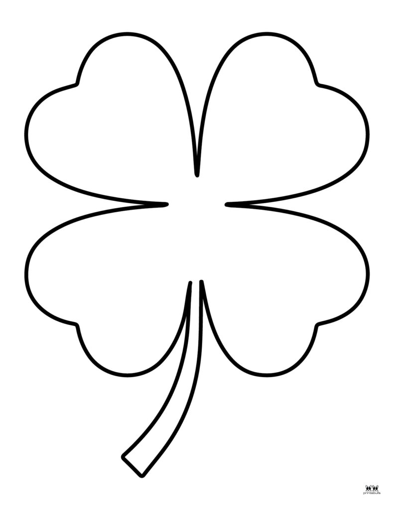 Shamrock Templates &  Coloring Pages - 30 FREE Printables | Printabulls