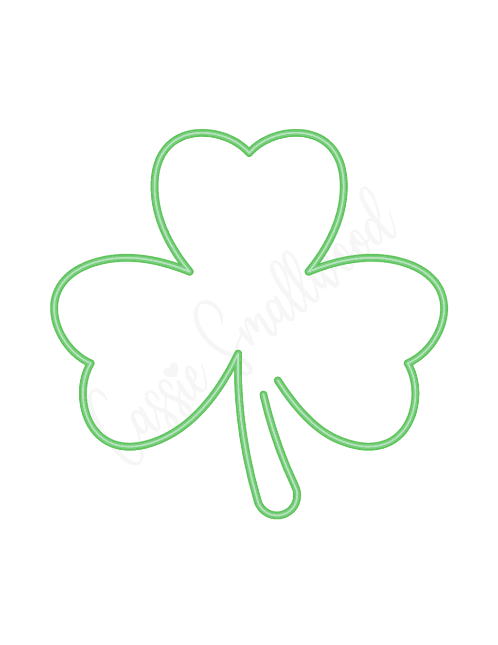 printable shamrock images