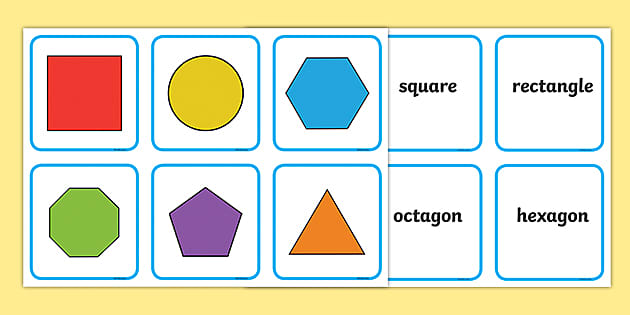 2D Shape Matching | Shape Matching Activity for Toddlers