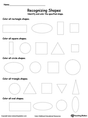 FREE* Recognizing Shapes | MyTeachingStation.com