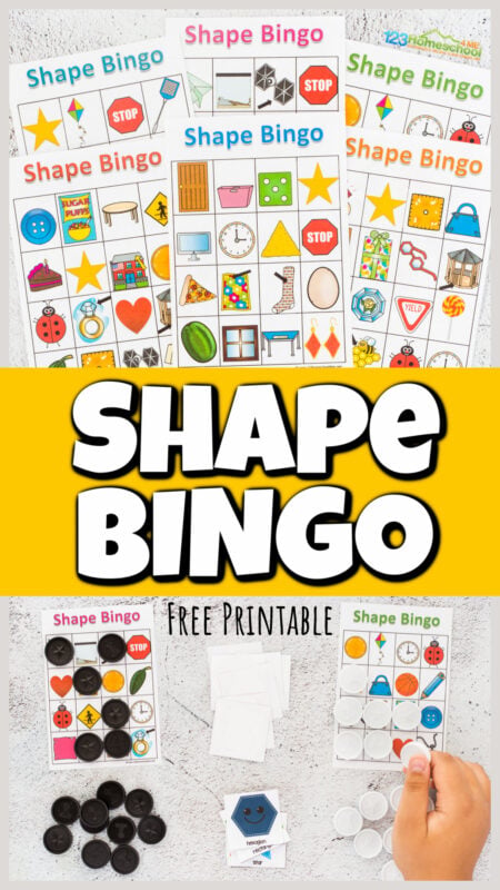 printable shapes bingo cards