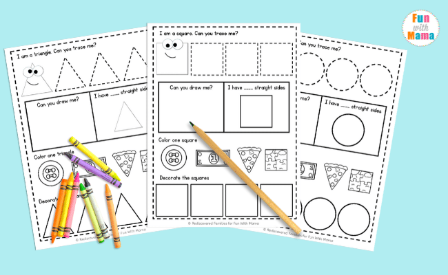 My Printable Book of Shapes: An Activity For Preschoolers - Fun ...