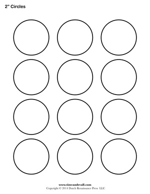 Circle Template Printables - Tims Printables