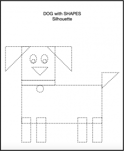 Cut and Paste Shape Puzzle - No Preparation DOG Craft - ASTOLDBYMOM