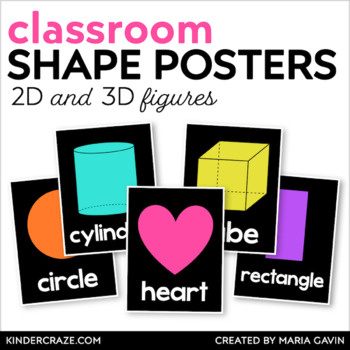 Shapes bulletin board | TPT