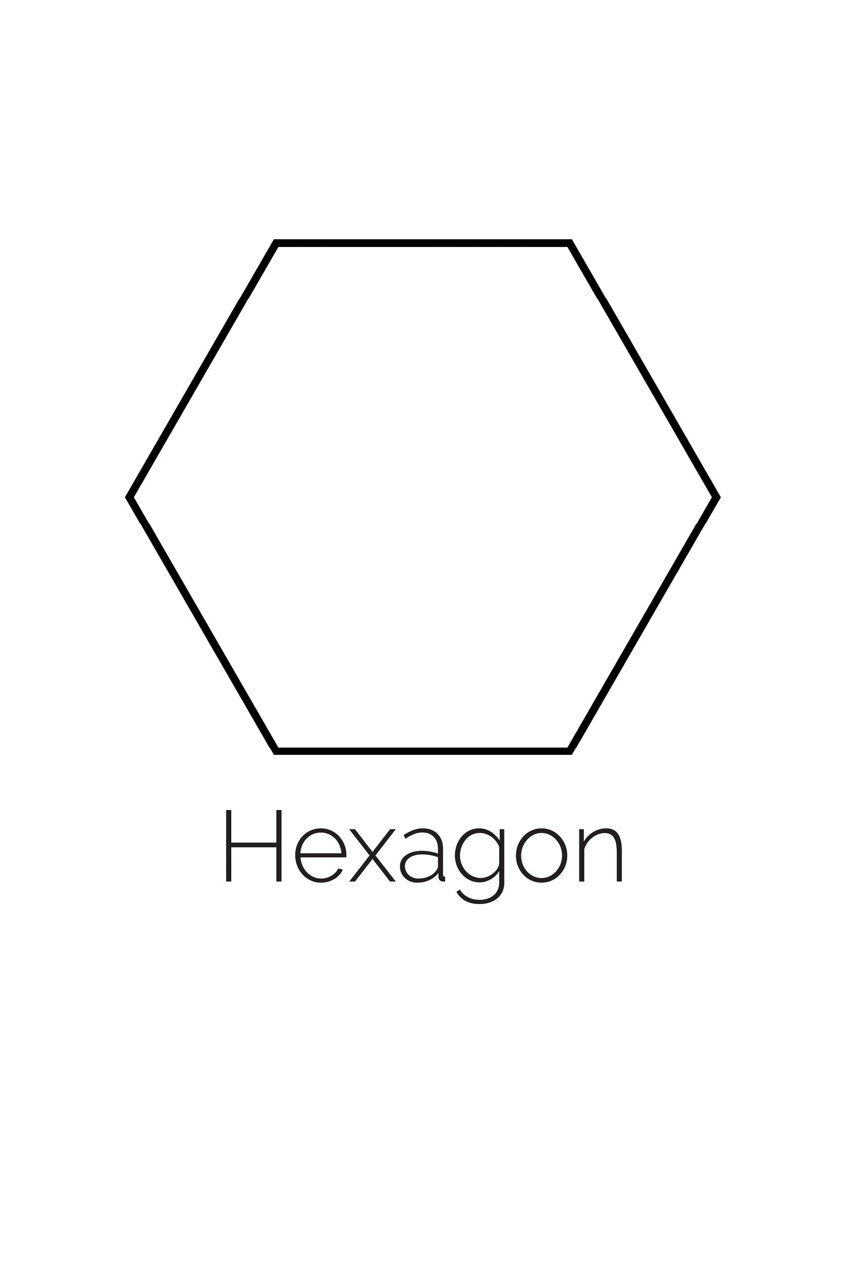 Free Printable Hexagon Shape - Freebie Finding Mom