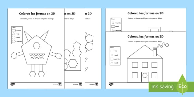 printable shapes in spanish