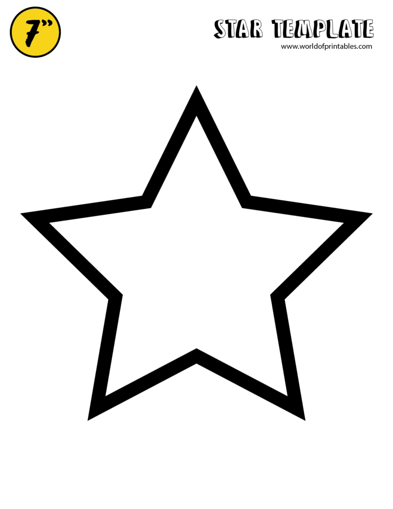 printable shapes of stars