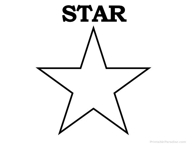 printable shapes of stars