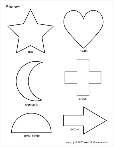 Basic Shapes | Free Printable Templates &  Coloring Pages ...
