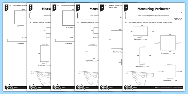 Measuring Perimeter Worksheets | Centimetres | Easy Download