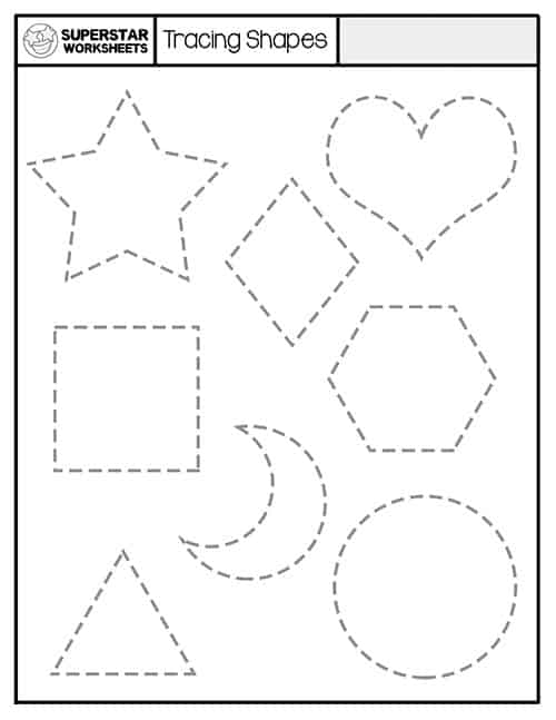 Shape Tracing Worksheets -Worksheets Library