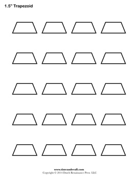 Printable Trapezoid Templates | Free Blank Shape PDFs