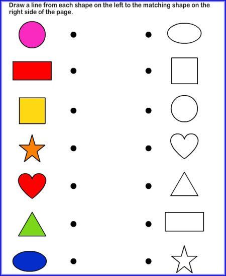 Shapes Worksheets For Kindergarten Pdf