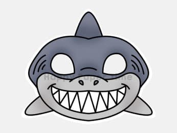 printable shark eyes