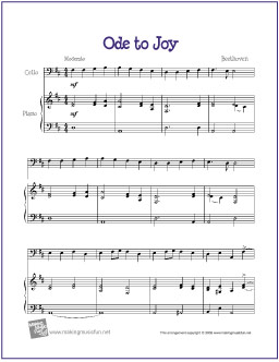 printable sheet music for cello