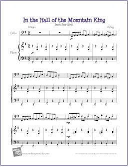 printable sheet music for cello