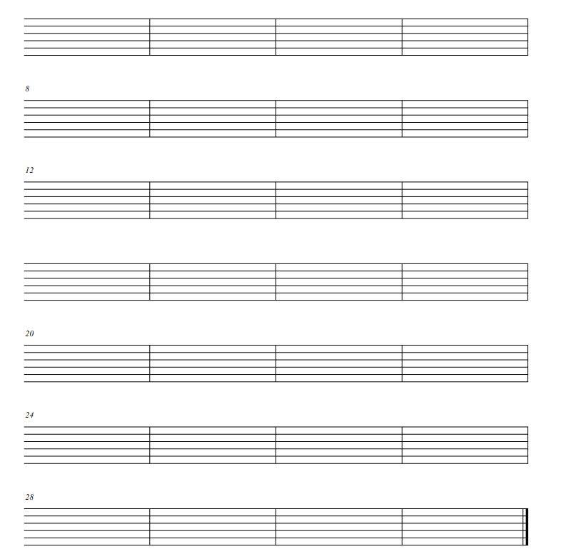 printable sheet music for guitar