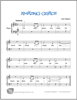 printable sheet music for piano beginners