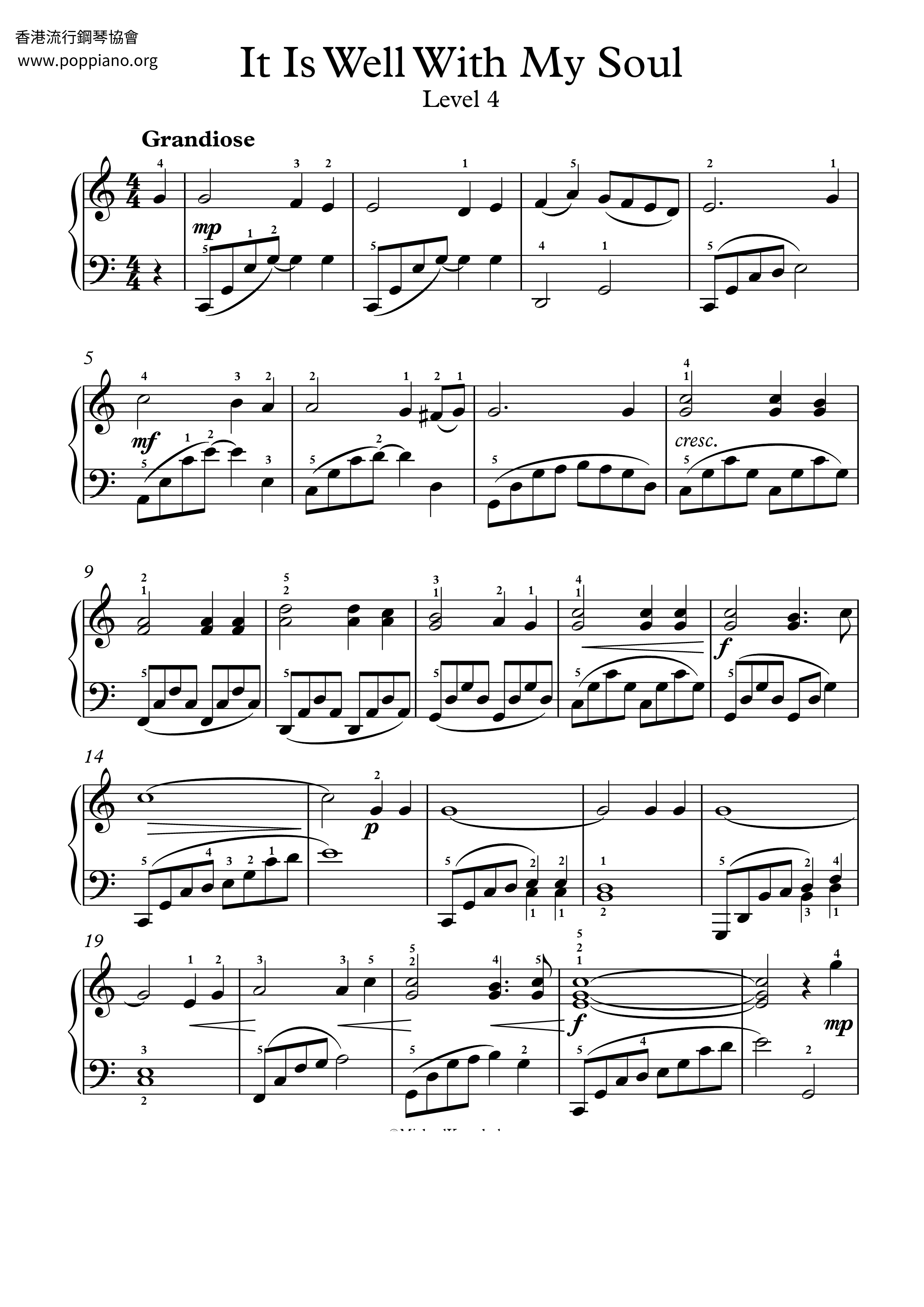 printable sheet music it is well with my soul