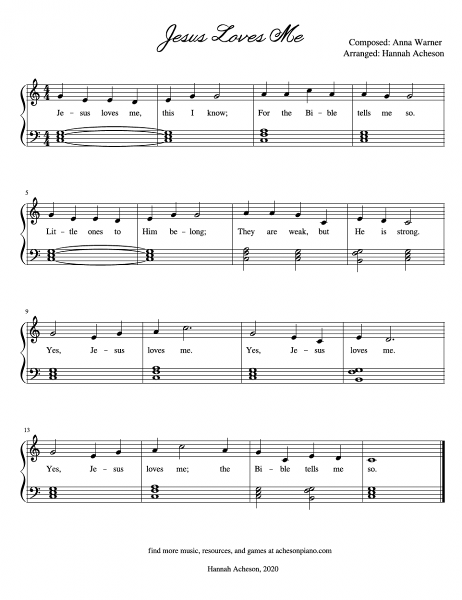 Jesus Loves Me Easy Banjo Sheet Music And Tab With Chords And Lyrics Jesus Loves Me Easy Banjo Sheet Music And Tab With Chords And Lyrics