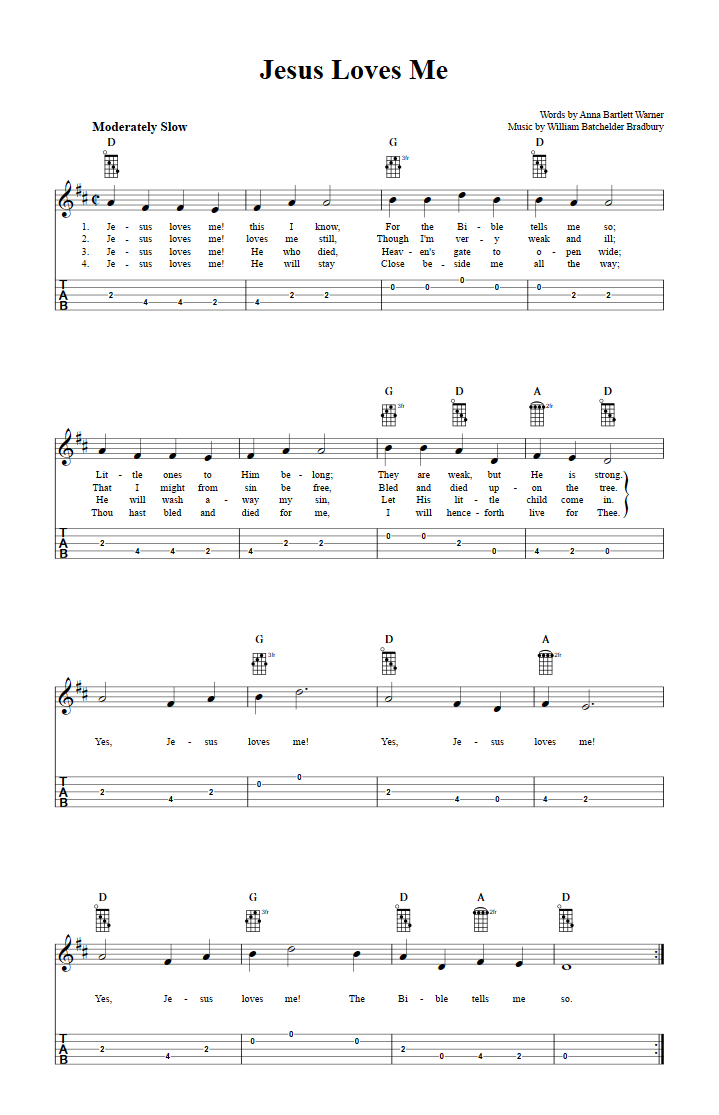 printable sheet music jesus loves me