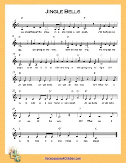 printable sheet music jingle bells