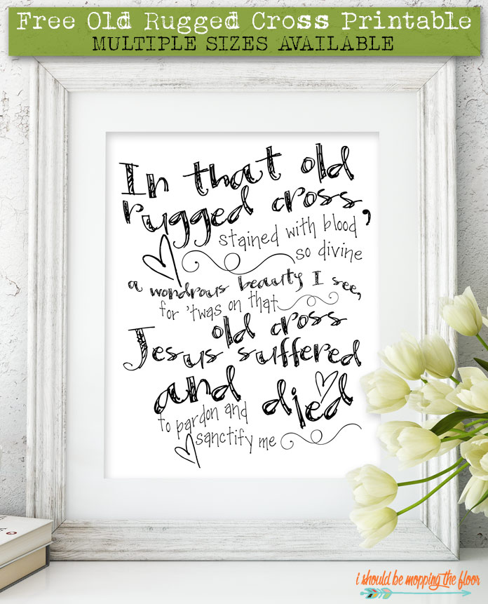 printable sheet music old rugged cross
