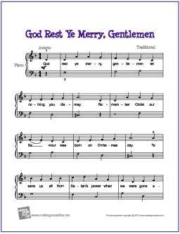 God Rest Ye Merry, Gentlemen | Free Easy Piano Sheet Music