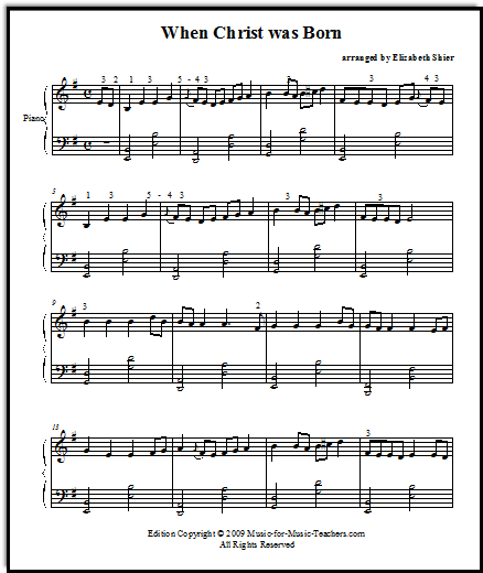 printable sheet music piano