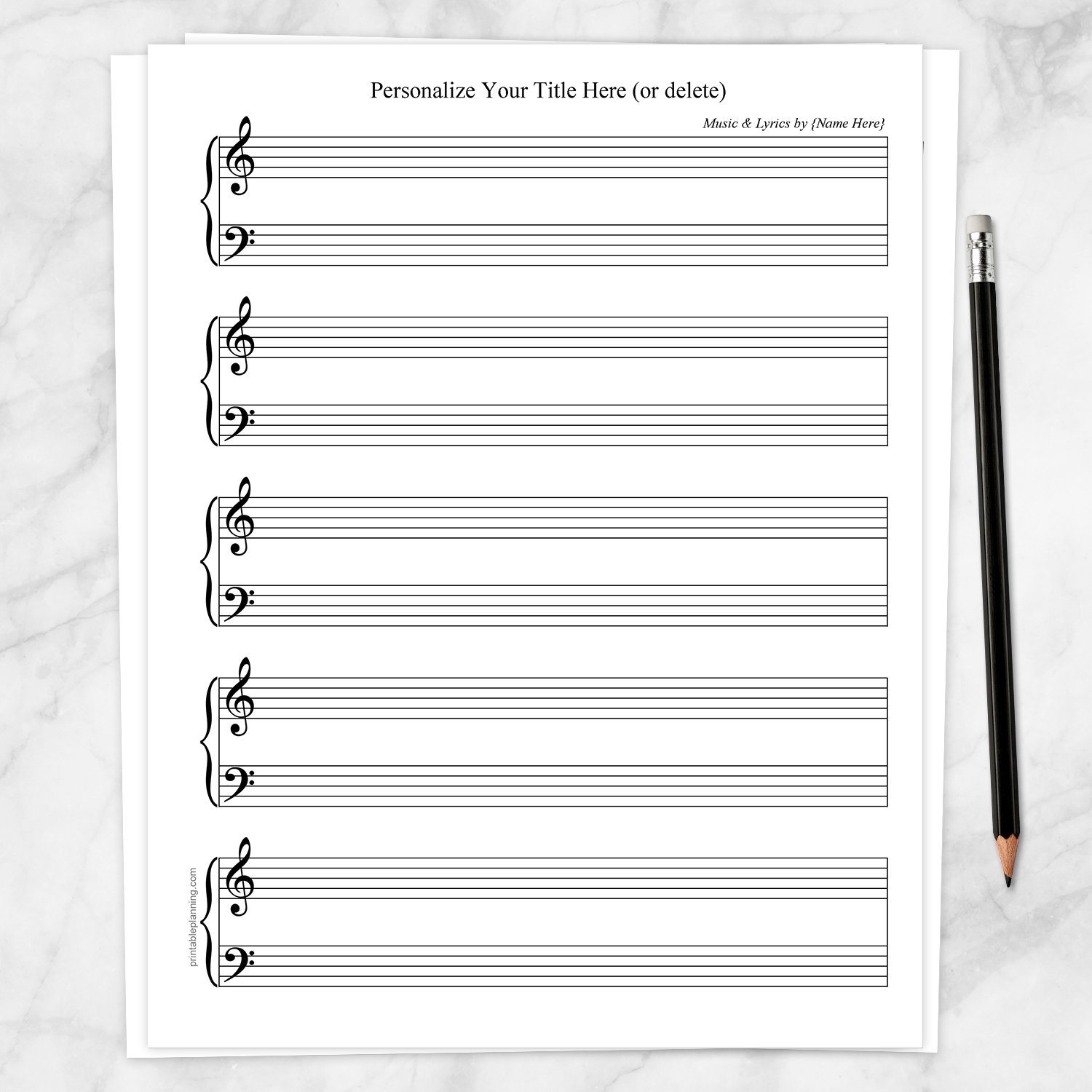 printable sheet music piano