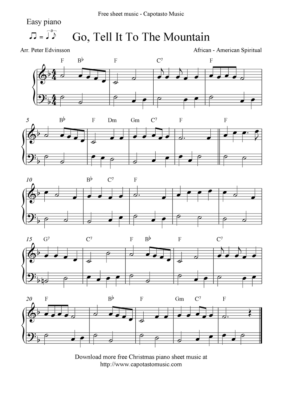 easy-free-christmas-piano-sheet-music-notes-go-tell-it-to-the-worksheets-library for Christmas Songs Piano Sheet Music Free Printable Easy free Christmas piano sheet music notes, Go, Tell It To The ... - Worksheets Library for Christmas Songs Piano Sheet Music Free Printable