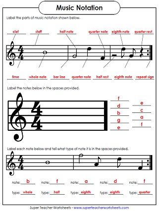 Music Worksheets