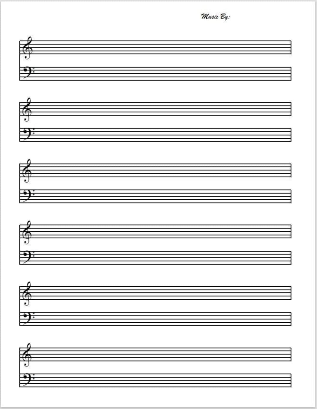 printable sheet of music
