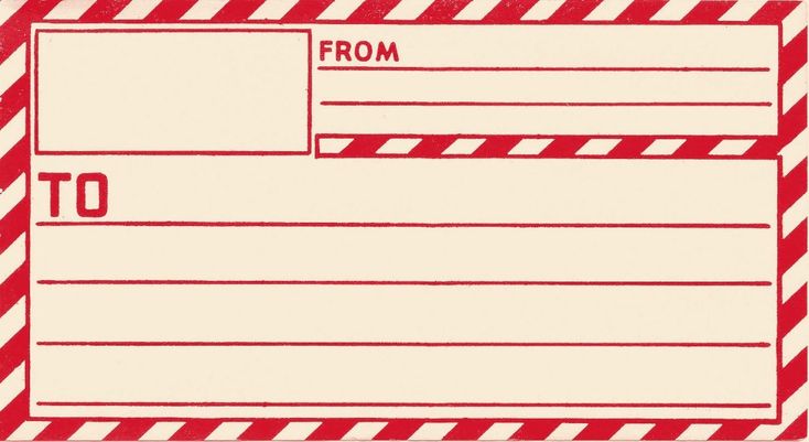 Free Printable Shipping Label Template Vintage Clip Art Old ...
