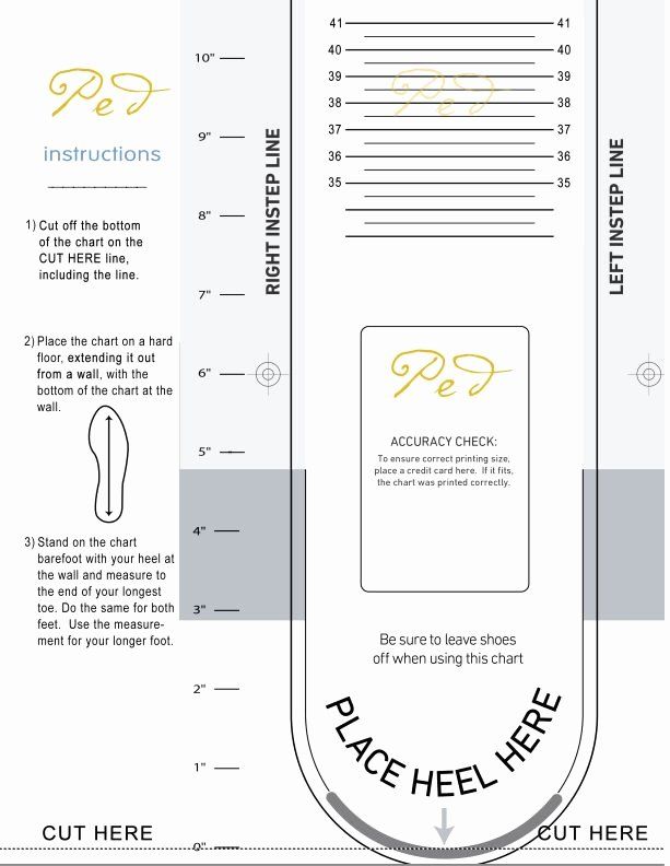 Foot Measurement Chart Printable Lovely Pin by Ped Shoes On Ped ...