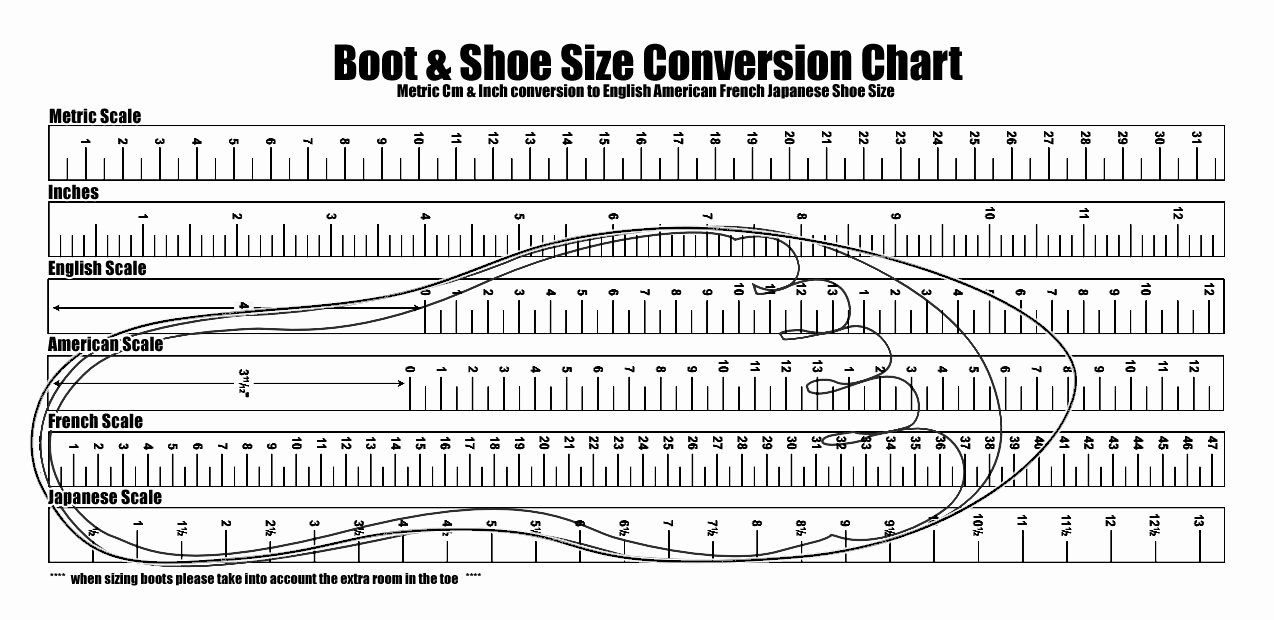 30 Printable Shoe Size Chart Width | Example Document Template